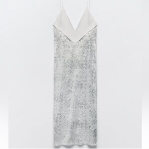 Zara midi slip dress